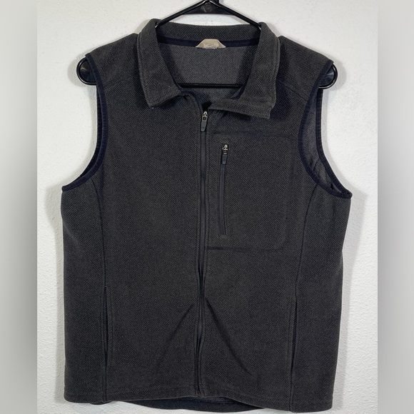 Duluth Trading Co Faded Black Work Utility Vest Full Zip *Flaw  Meduim Womens - Picture 1 of 8